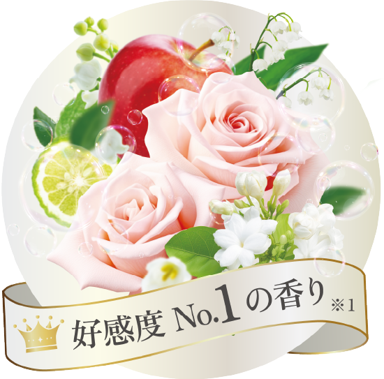 好感度 No.1 の香り ※1